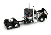 
              DCP 1:64 *BLACK & SILVER* PETERBILT 359 Chrome POLAR DEEP DROP TANK TRAILER NIB
            