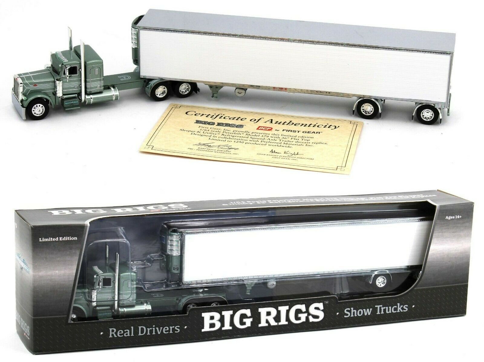2022 DCP 1:64 *BIG RIGS* PMI COLOR OF MONEY Peterbilt 379