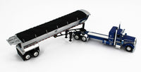 
              2022 DCP 1:64 BLUE Stretched Peterbilt 379 36" Flat MAC Half Round End Dump NIB
            