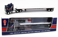 
              2023 DCP 1:64 *LIBTERY EDITION* Kenworth K-100 COE w/WILSON FLATBED Trailer NIB
            