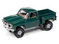 
              2020 AUTO WORLD 1:64 *PREMIUM 5B* GREEN 1980 Chevy Deluxe Stepside 4x4 K10 NIP
            