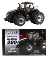 
              2022 FARM SHOW ED ERTL 1:32 *CASE IH* Magnum 380 BLACK Demonstrator w/DUALS NIB!
            